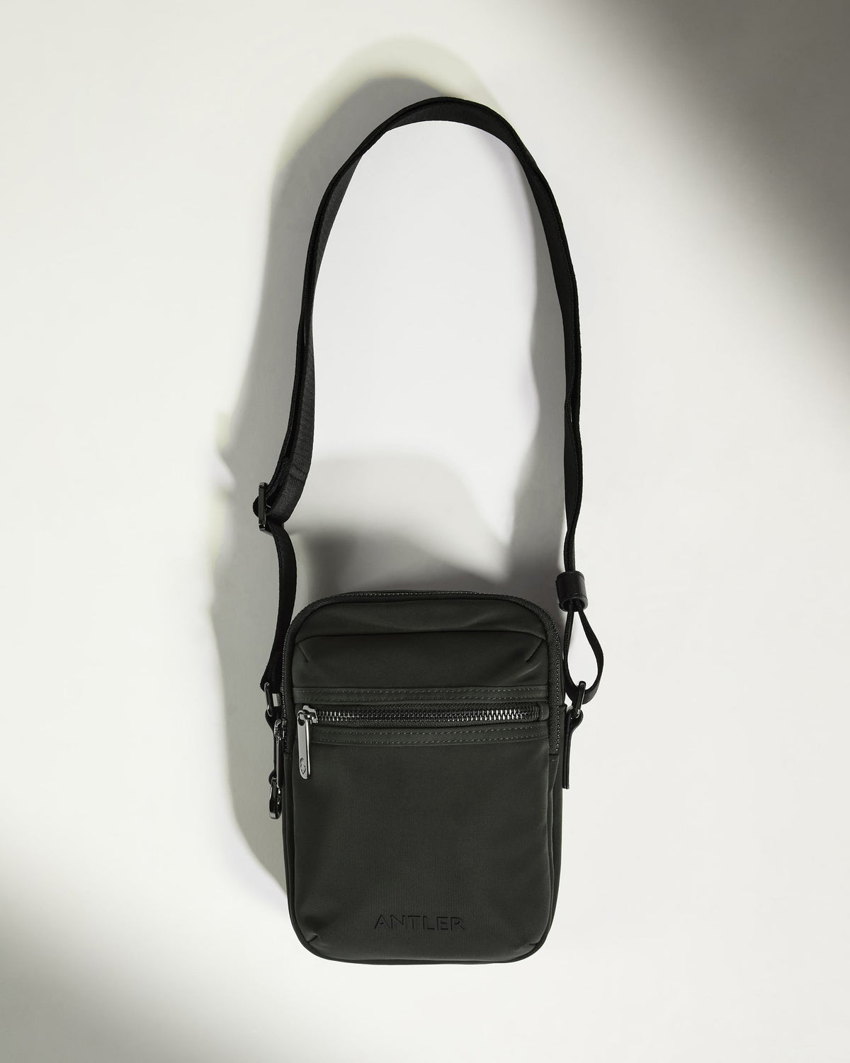 Icon Crossbody Bag in Dark Khaki Green
