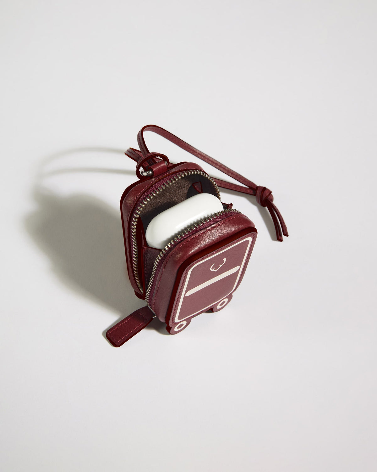Heritage Leather AirPods Case in Cedar Red