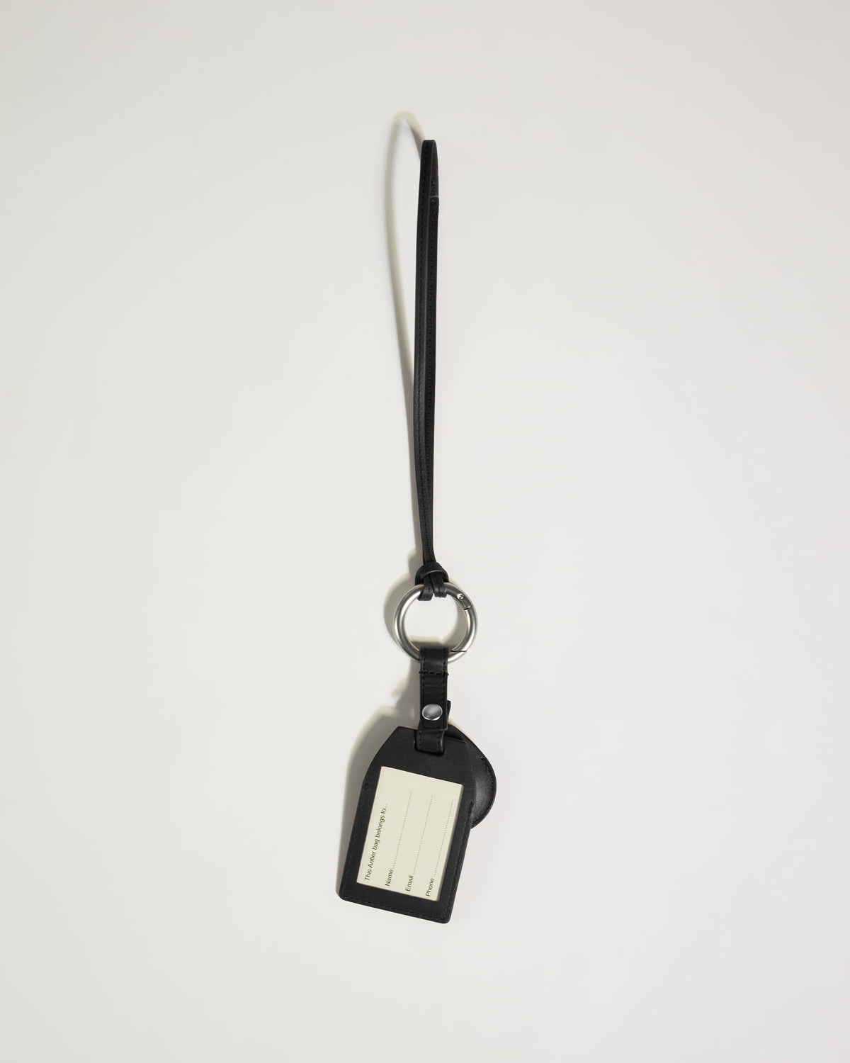 Heritage AirTag Holder & Luggage Tag in Black