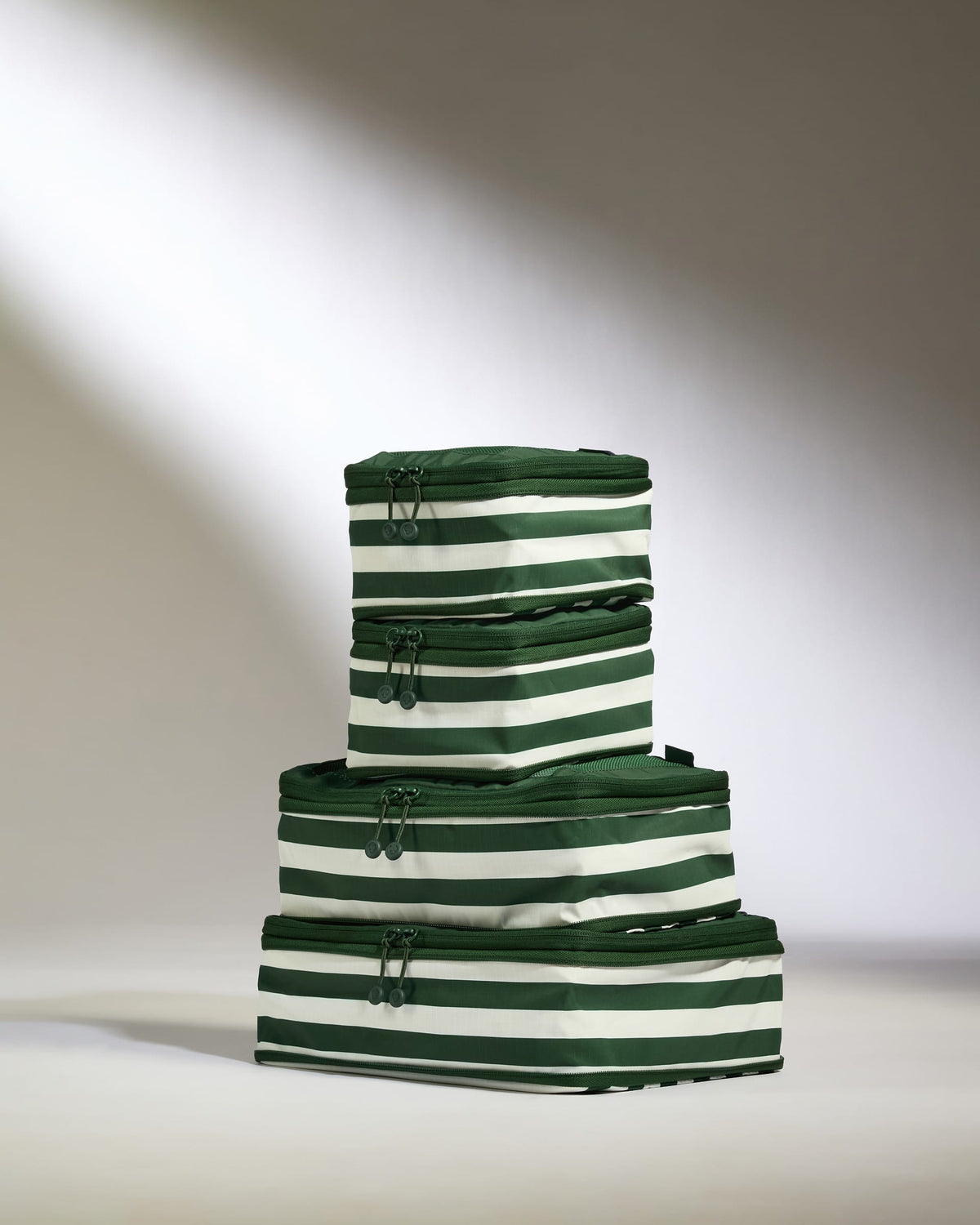 Stripe Packing Cubes in Green - Set of 4 - Summer Capsule