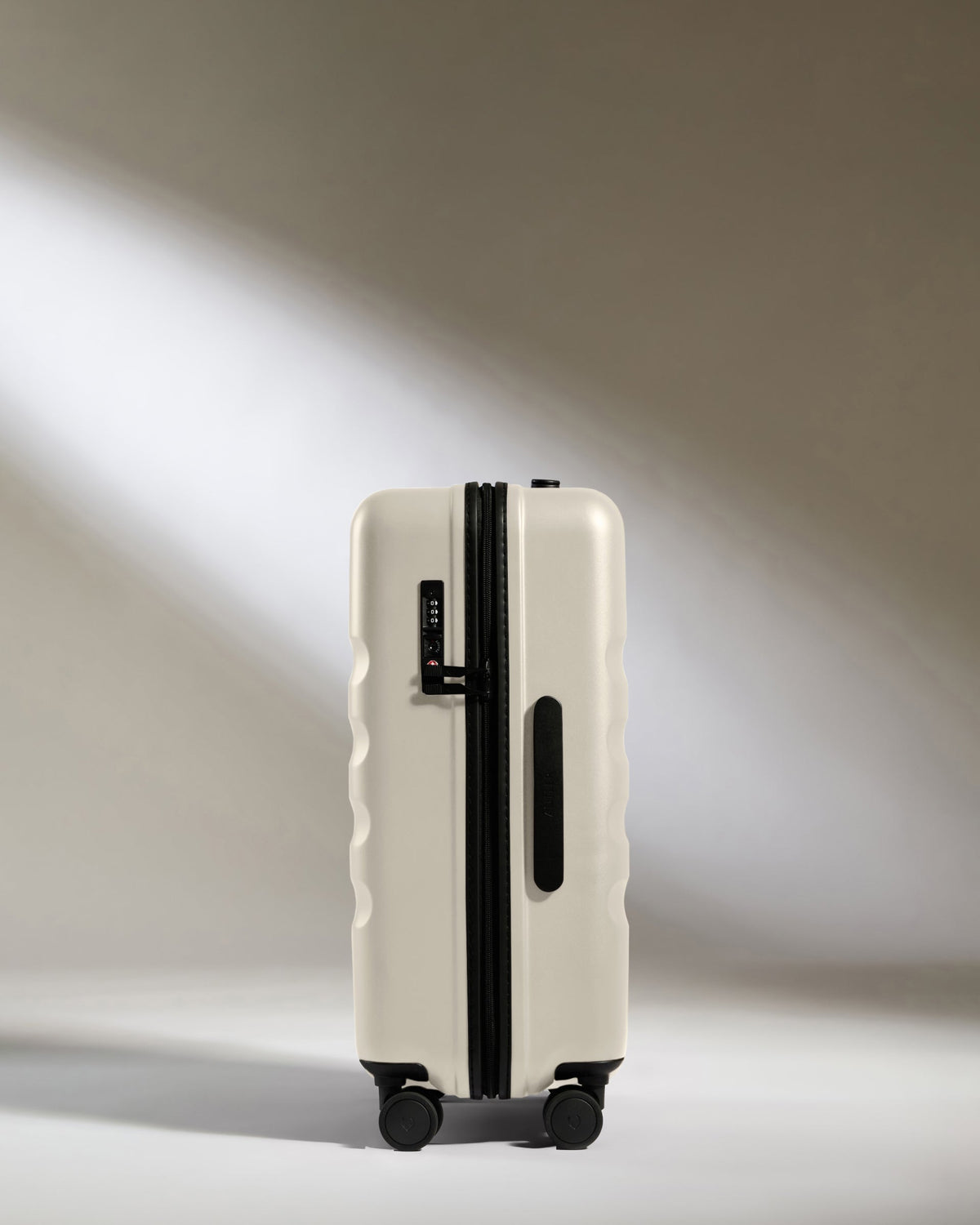 Large Carry-on Luggage in Taupe - Icon Stripe