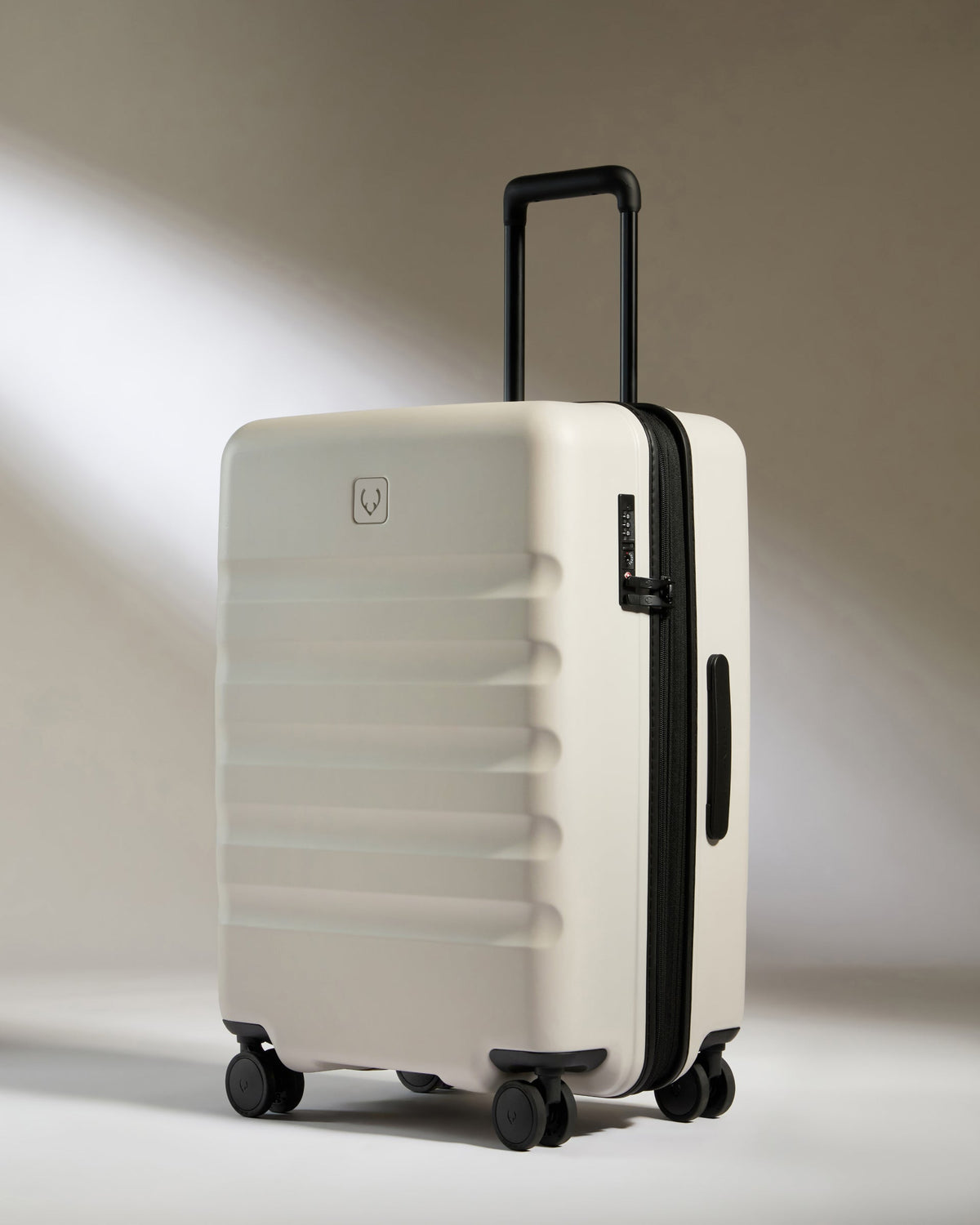 Large Carry-on Luggage Set in Taupe - Icon Stripe
