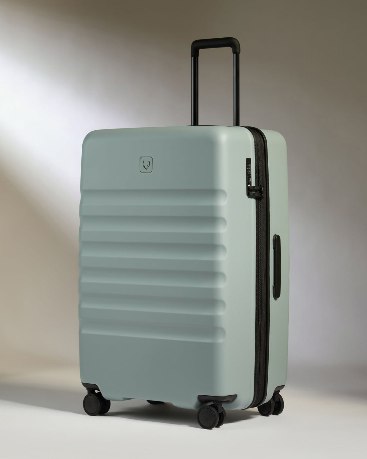 Expandable Carry-on Luggage Set in Mist Blue - Icon Stripe
