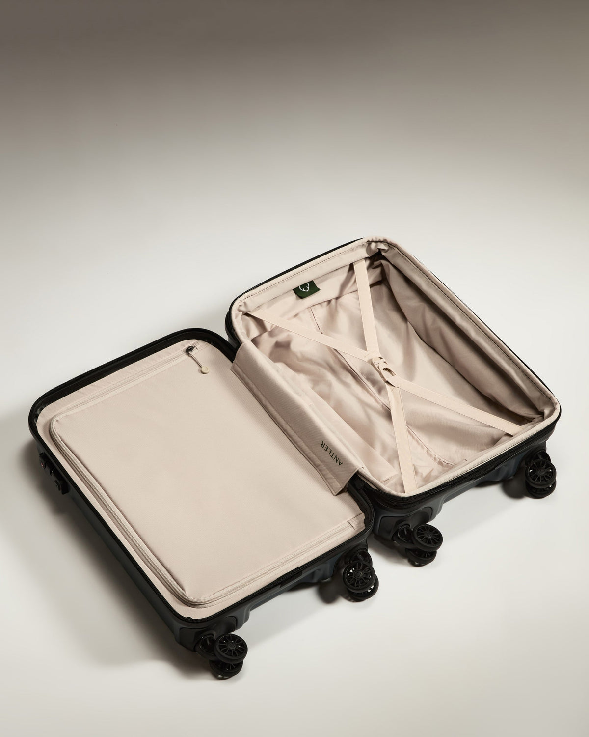 Expandable Carry-on Luggage in Granite Gray - Logo