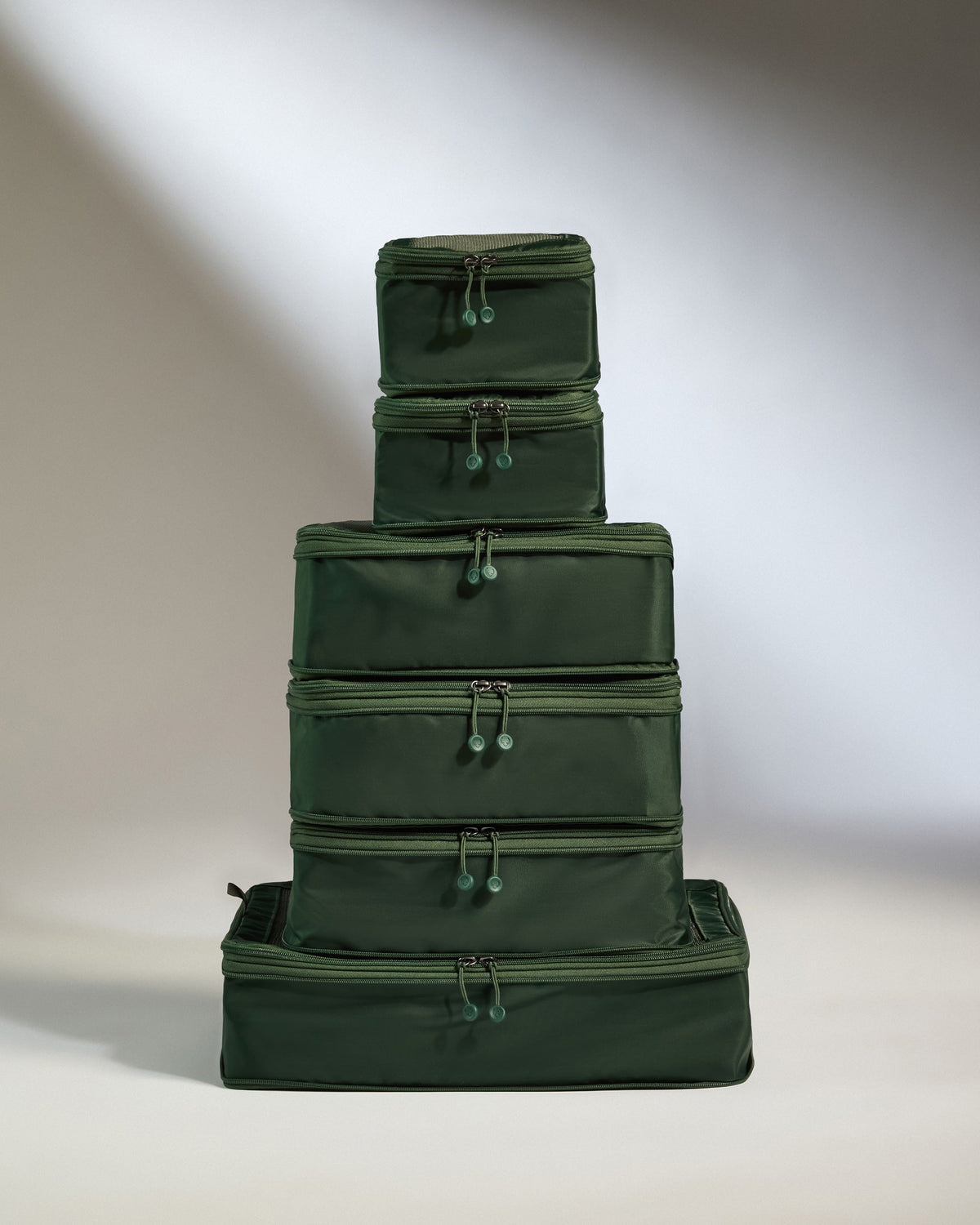 Packing Cubes in Green - Set of 6