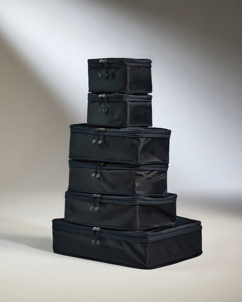 Packing Cubes in Navy Blue - Set of 6