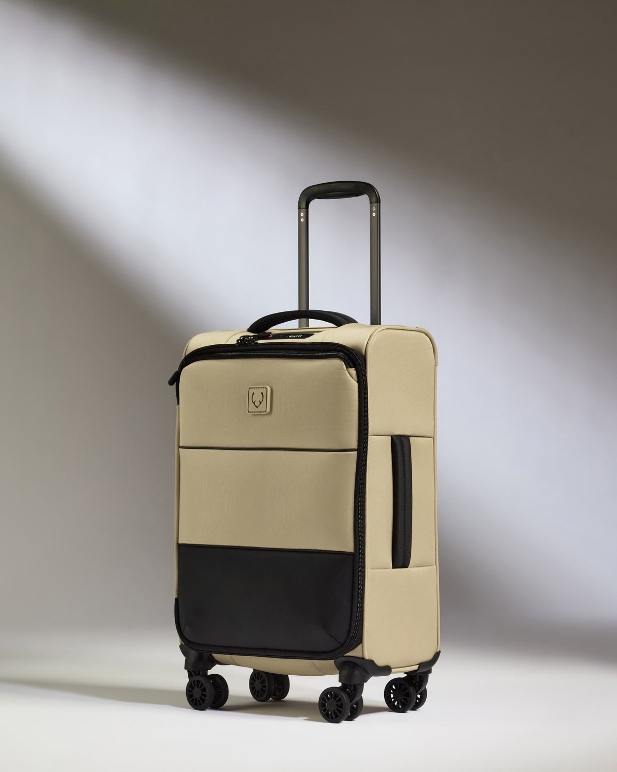 Lightest Expandable Carry-on Luggage in Sand - Soft Stripe 2.0
