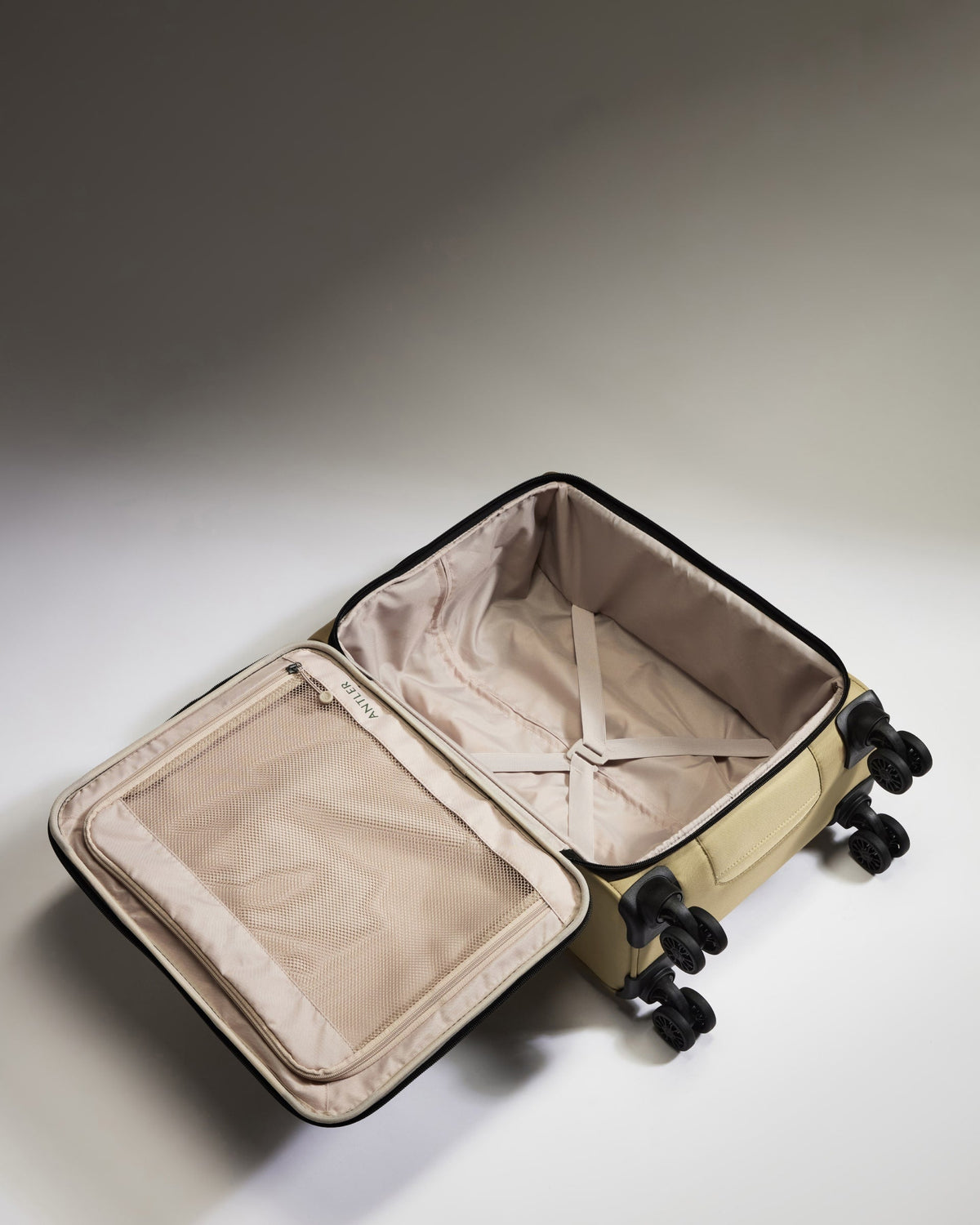 Lightest Expandable Carry-on Luggage in Sand - Soft Stripe 2.0