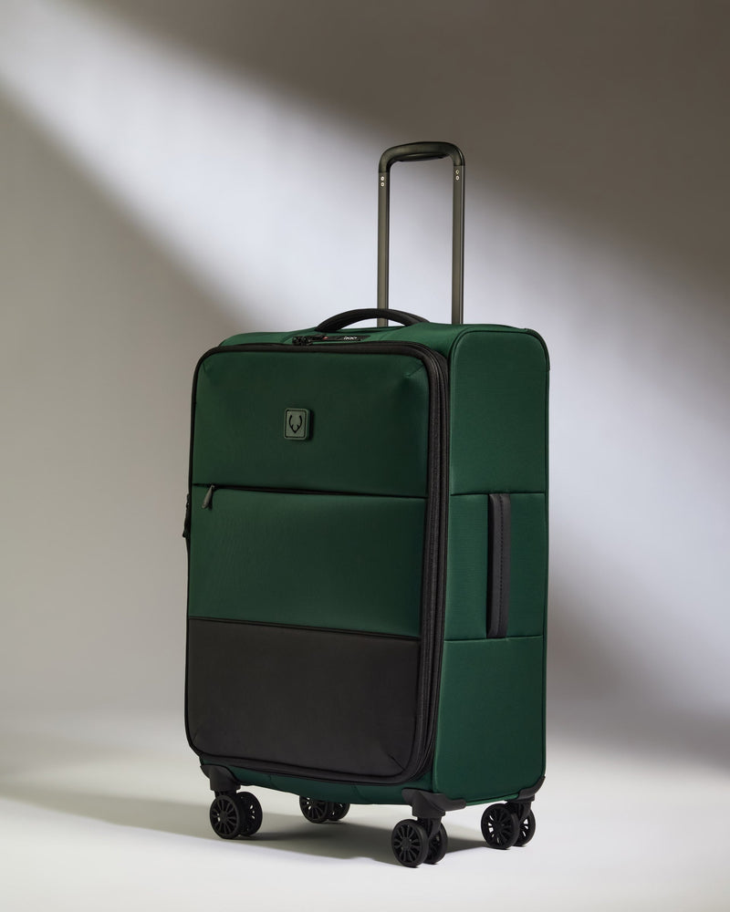 Lightest Medium Luggage in Antler Green - Soft Stripe 2.0
