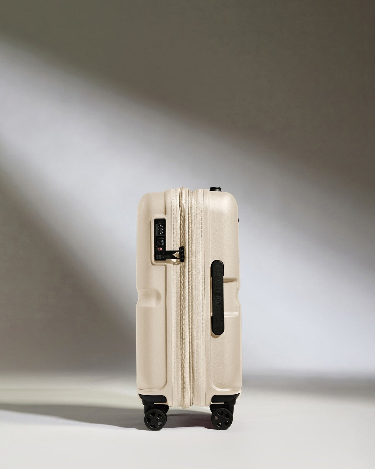 Expandable Carry-on Luggage in Warm Taupe - Single Stripe