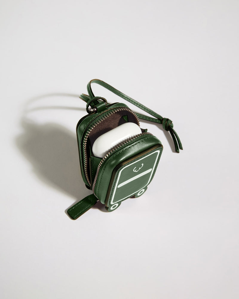 Heritage Leather AirPods Case in Green