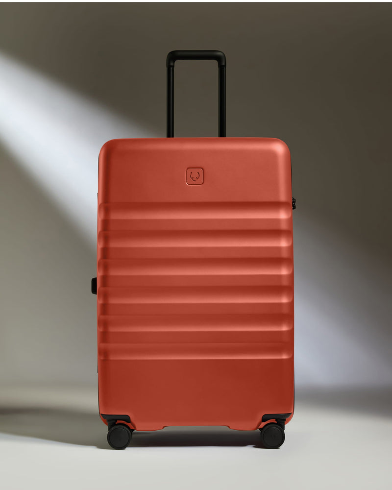 Large Luggage in Buckthorn Red - Icon Stripe