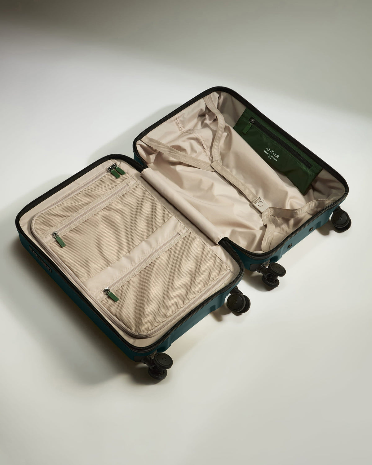 Large Carry-on Luggage in Glade Blue - Icon Stripe