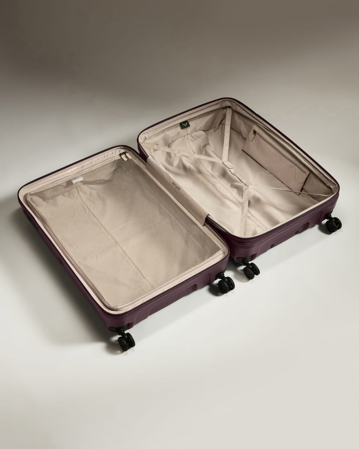 Large Luggage in Lagoon Purple - Single Stripe