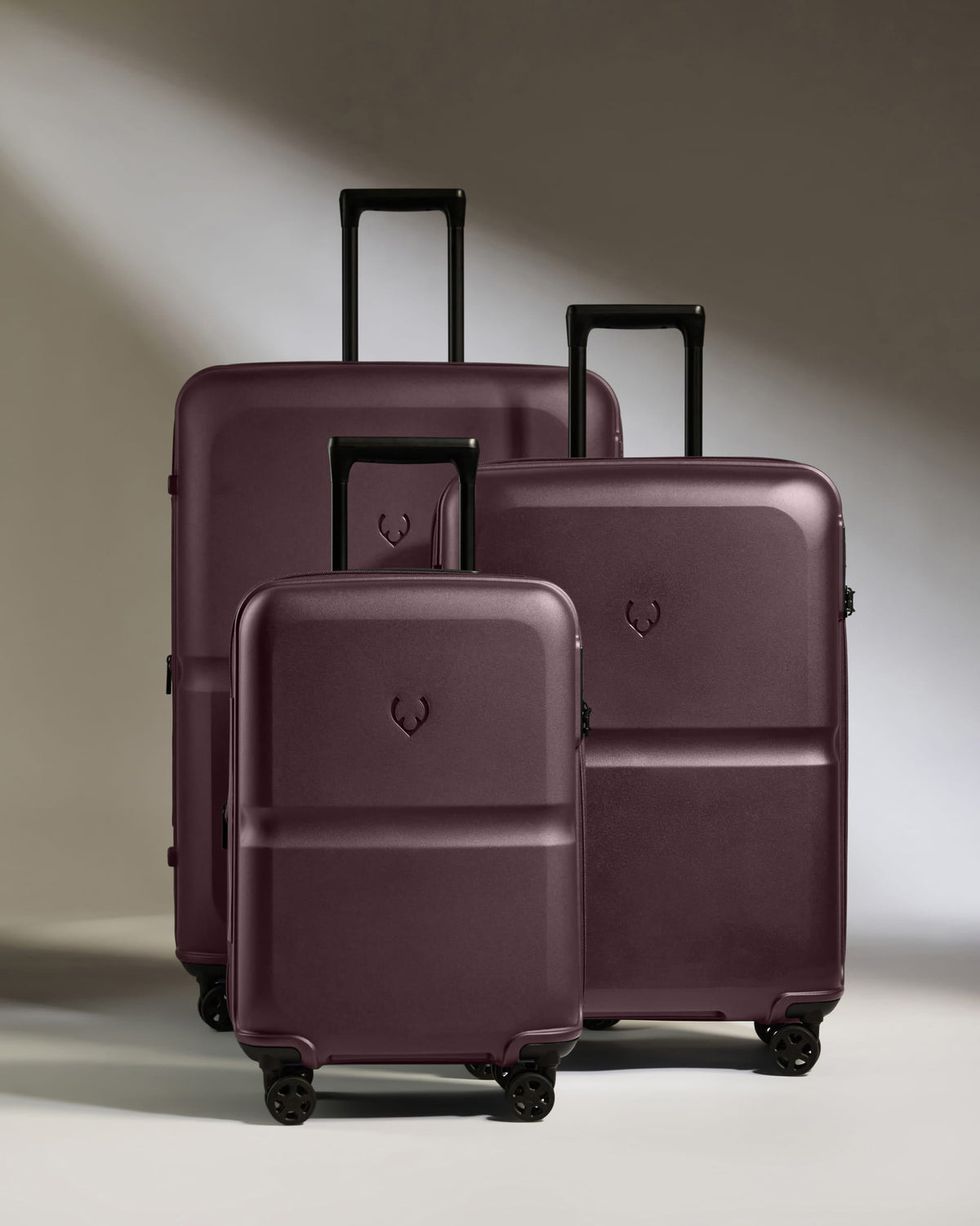 Expandable Carry-on Luggage Set in Lagoon Purple - Single Stripe