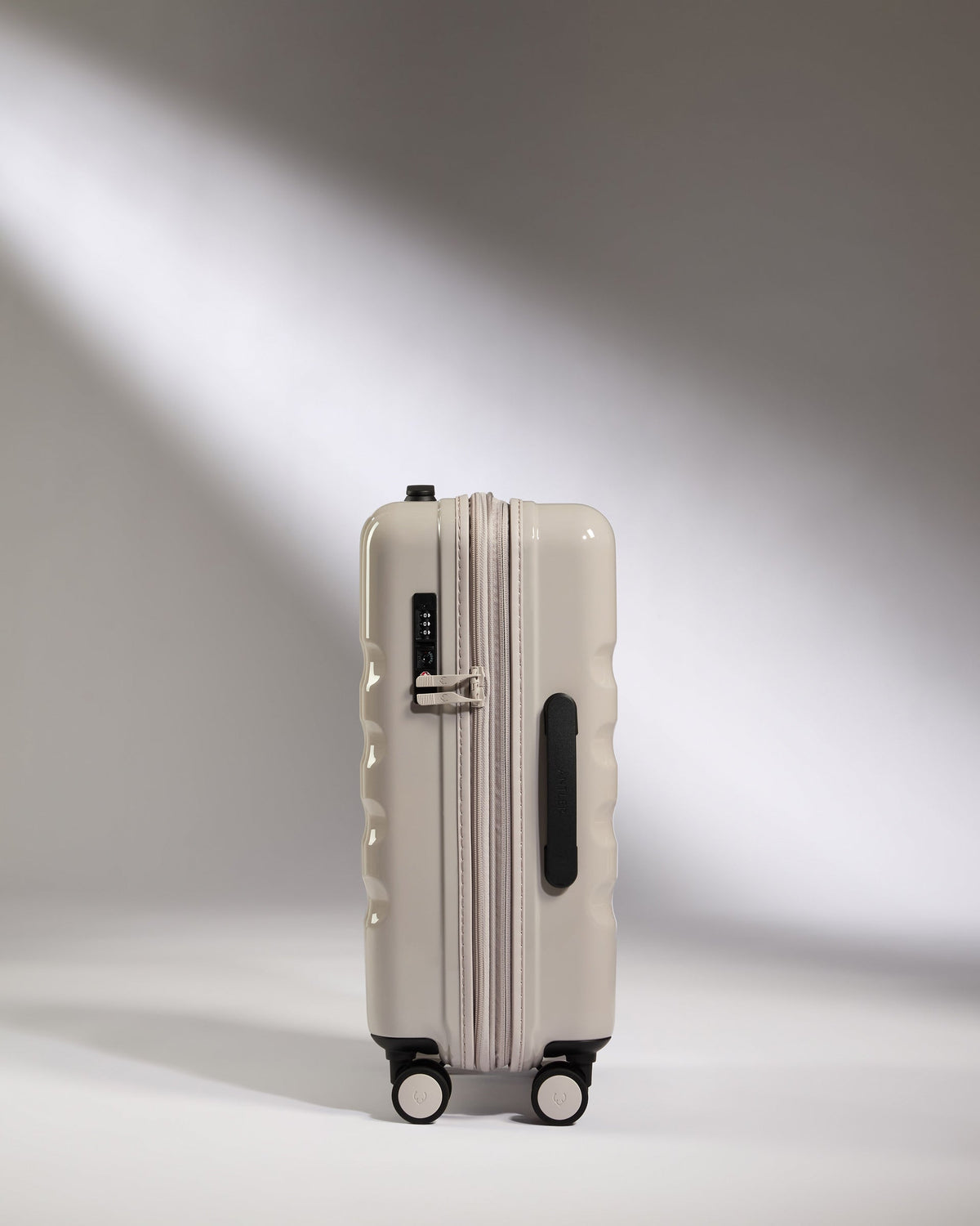 Expandable Carry-on Luggage in Taupe Gloss - Icon Stripe