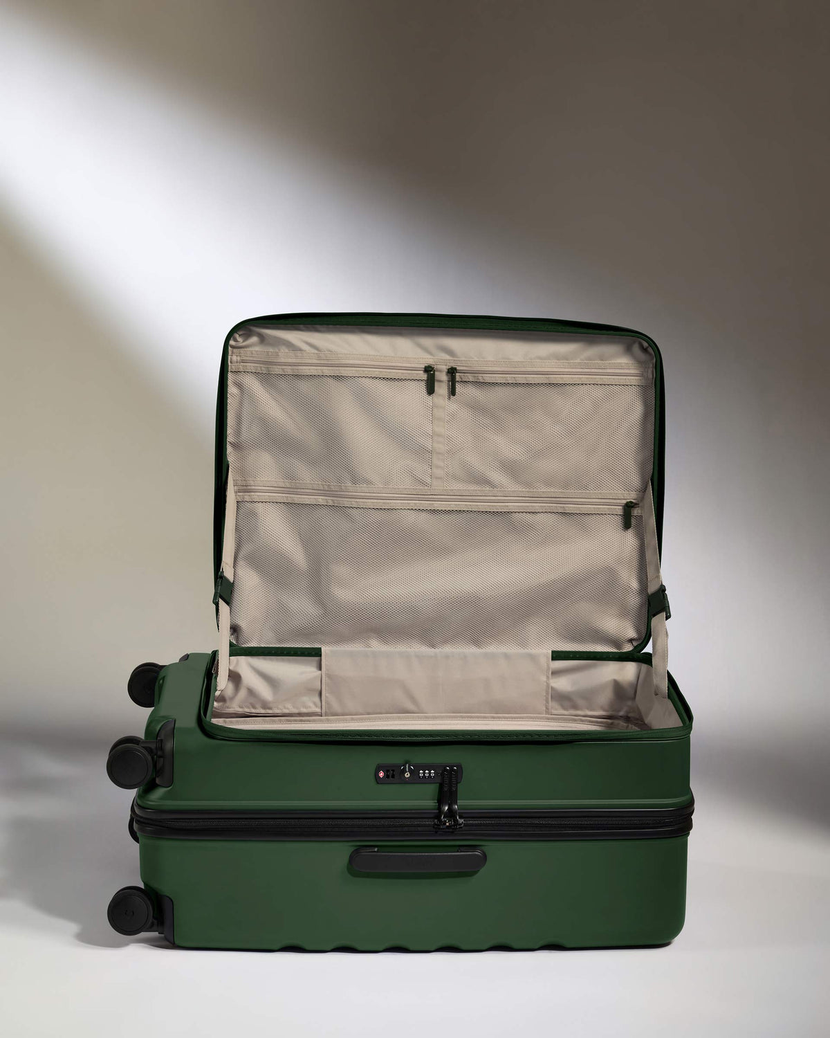 Dual Opening Luggage Set in Antler Green - Icon Stripe