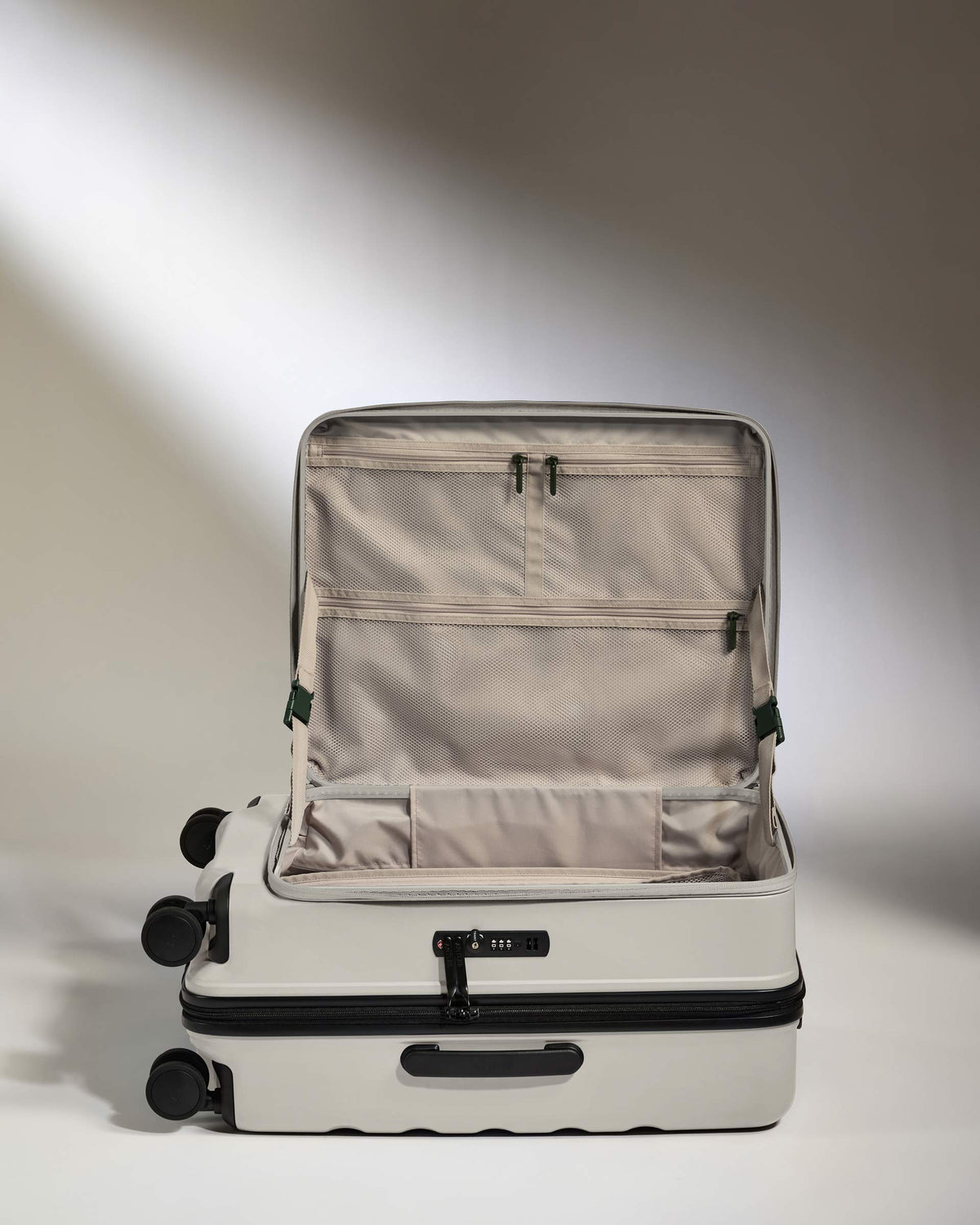 Dual Opening Luggage Set in Taupe - Icon Stripe