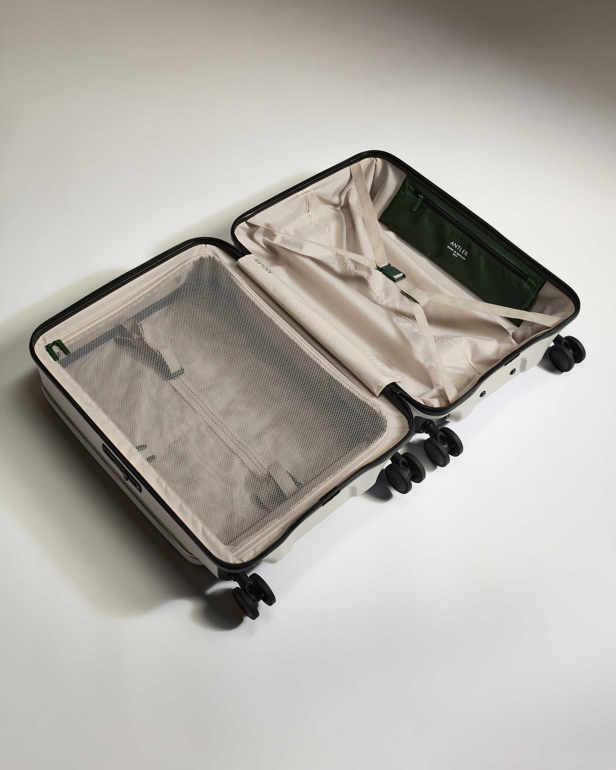 Dual Opening Luggage Set in Taupe - Icon Stripe