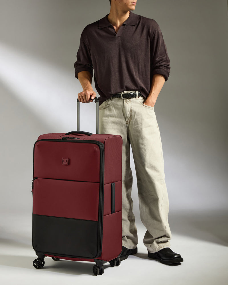Lightest Large Luggage in Cedar - Soft Stripe 2.0
