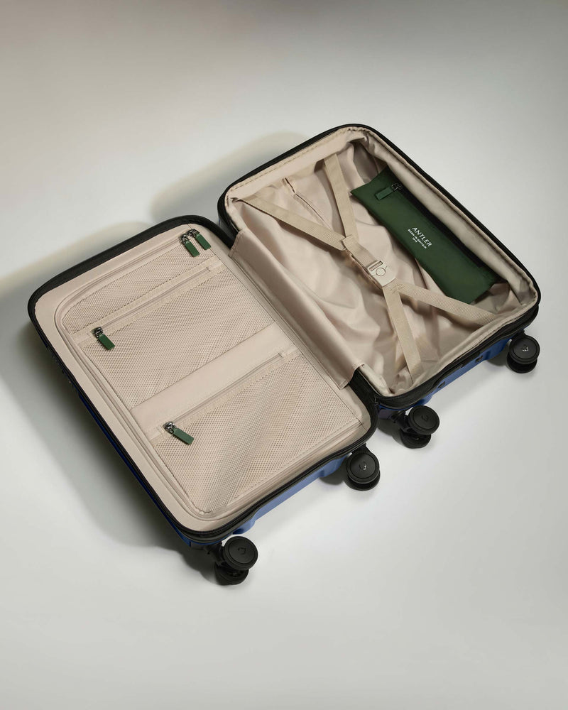 Expandable Carry-on Luggage in Ocean Blue - Icon Stripe