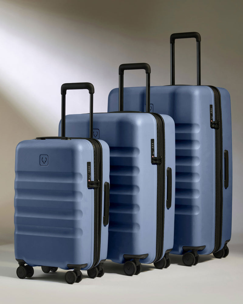 Expandable Carry-on Luggage Set in Ocean Blue - Icon Stripe