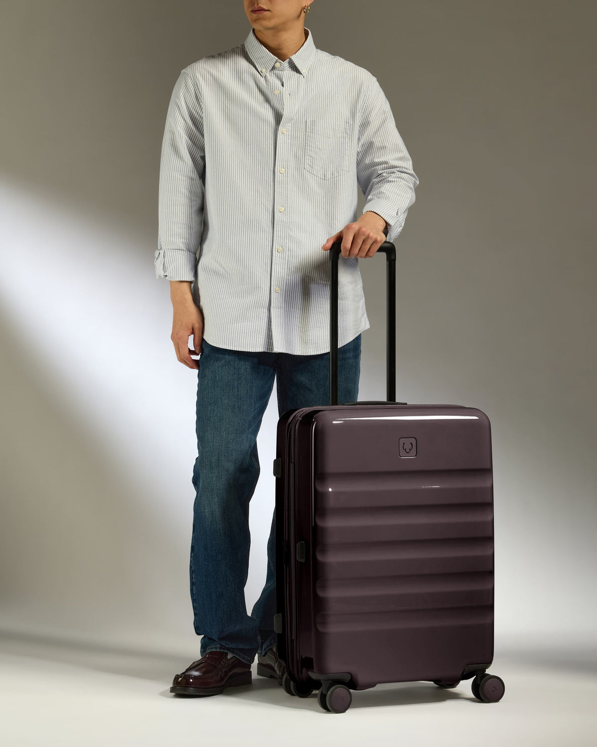 Medium Luggage in Hedgerow Gloss - Icon Stripe
