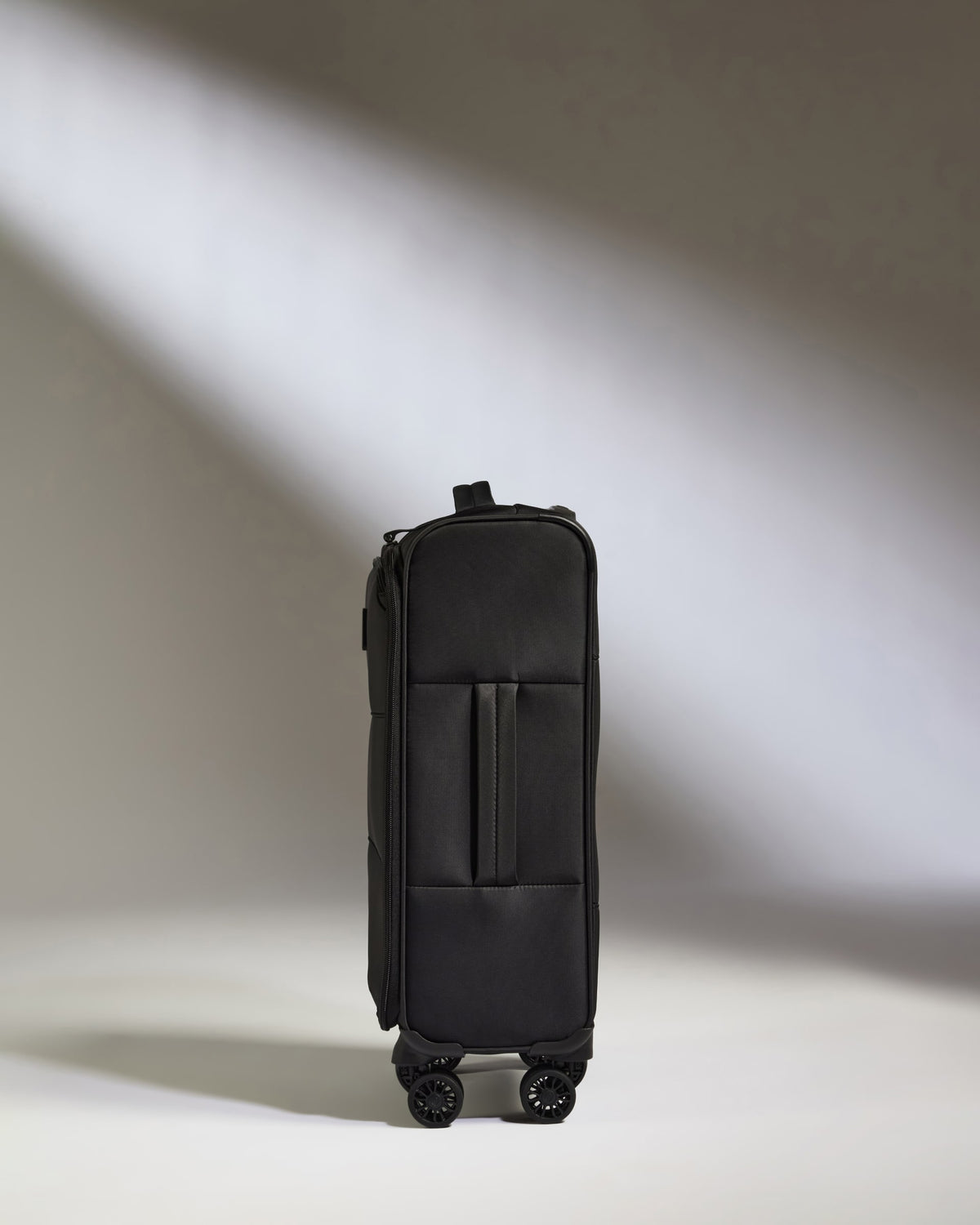Lightest Expandable Carry-on Luggage in Black - Soft Stripe 2.0